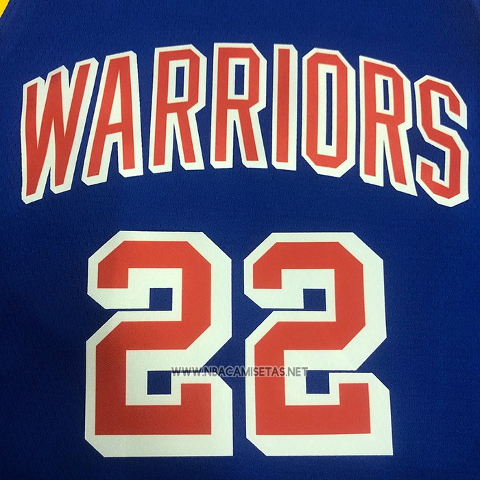 Camiseta Golden State Warriors Andrew Wiggins NO 22 75th Anniversary Azul